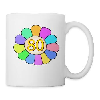 Birthday 80th birthday - Mug - white - Right
