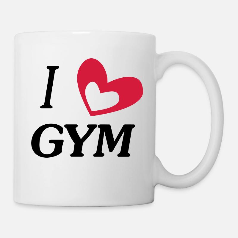 i love gym - Mug - white