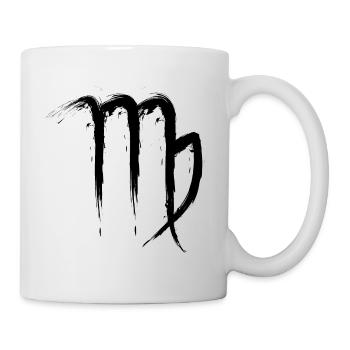 Jungfrau Sternzeichen Virgo Design Symbol 1 - Mug blanc - blanc - Droite