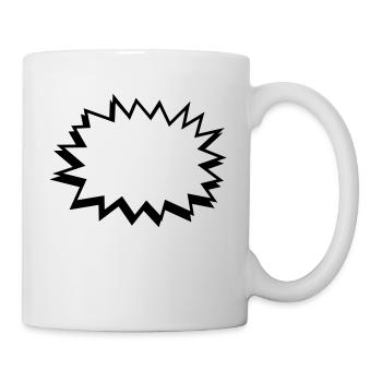comic blase - comic bubble - Tasse - Weiß - Rechts