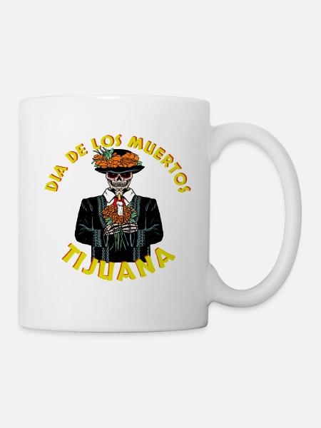 Dia de los muertos Tijuana design vintage - Mug blanc - blanc