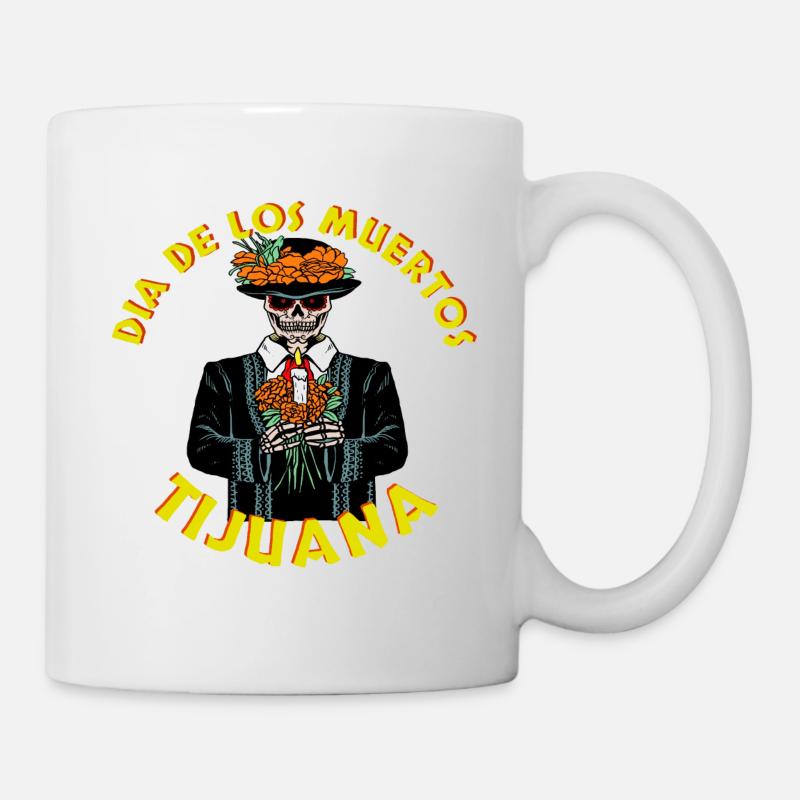 Dia de los muertos Tijuana vintage design - Mug - white