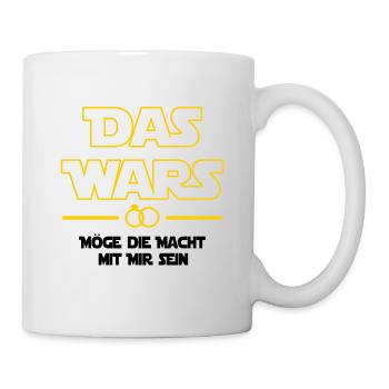 Das wars möge die Macht mit mir sein - JGA - Tasse - Weiß - Rechts