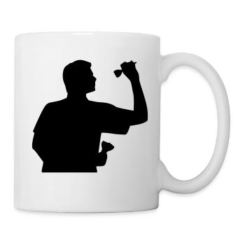 Jeu de fléchettes - Mug blanc - blanc - Droite