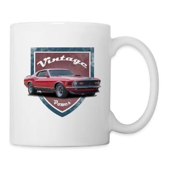 FoMu Vintage shield NoLogo 10 - Tasse - Weiß - Rechts