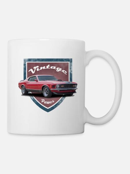 FoMu Vintage shield NoLogo 10 - Mug - white