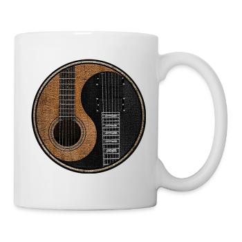Guitare E Guitare Yin Yang - Mug blanc - blanc - Droite
