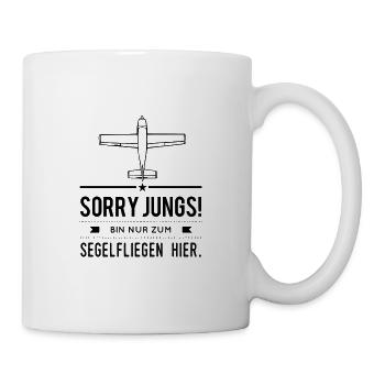 Segelfliegen Segelflug Spruch Frauen Geschenkidee - Tasse - Weiß - Rechts
