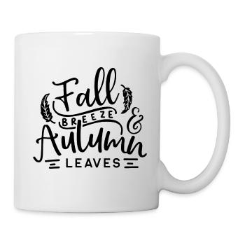 Brise d'automne et automne feuilles automne cadeau année - Mug blanc - blanc - Droite