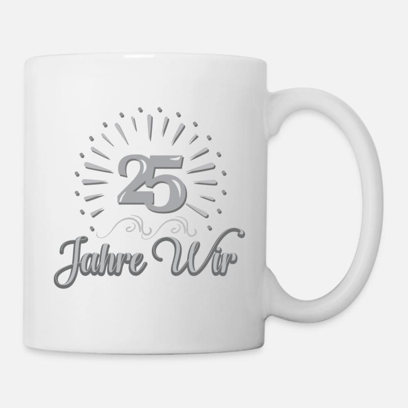 25 Jahre Wir - Sonne - Tasse - Weiß