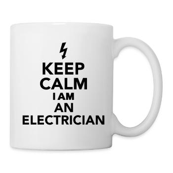 Keep calm I'm a electrician - Mug - white - Right