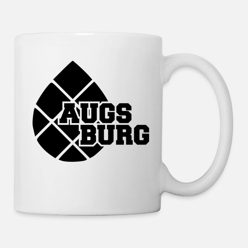 Augsburg Zirbelnuss Schwarz - Tasse - Weiß