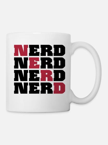 Nerd - Tasse - Weiß