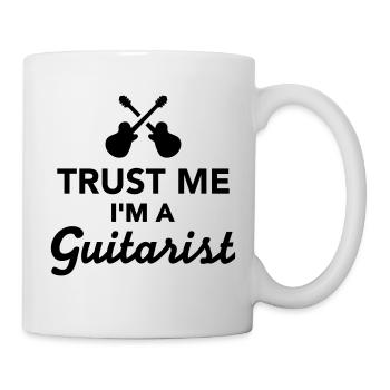 Trust me I'm a guitarist - Mug blanc - blanc - Droite