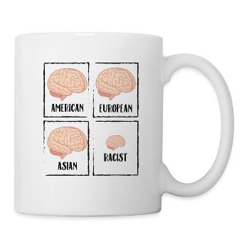 Nazis racistes | Antifa Statement Shirt Cadeau - Mug blanc - blanc - Droite