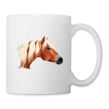 Haflinger Pferd / horse - Mug - white - Right