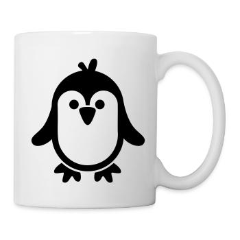 Manchot - Mug blanc - blanc - Droite