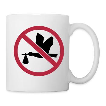 Storch - Tasse - Weiß - Rechts