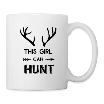 This Girl Can Hunt Gift Girl Hunt Hunting Ja - Mug - white - Right