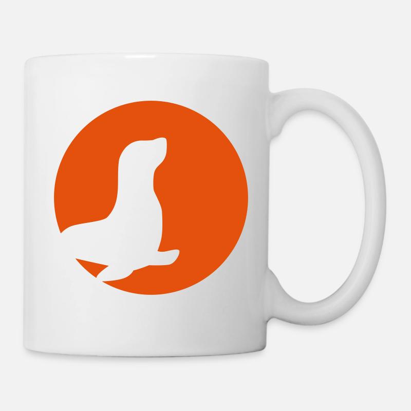 Robbe - Tasse - Weiß