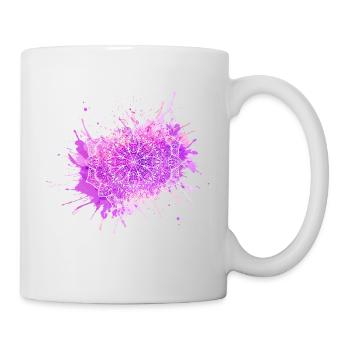 Mandala - Lila - Tasse - Weiß - Rechts