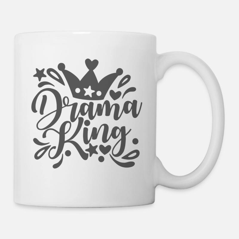 Drame roi - Mug blanc - blanc