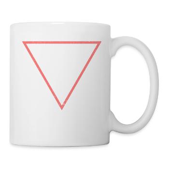 triangle pink - Mug - white - Right