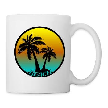 Beach Beach Beach - Tasse - Weiß - Rechts