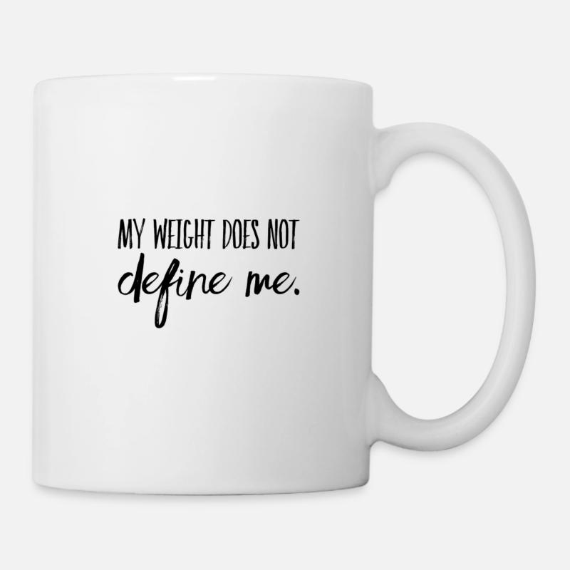 Fatshaming T-Shirts | Curvy Model Geschenkidee - Tasse - Weiß