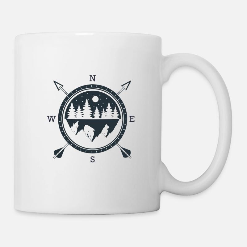 Kompass - Tasse - Weiß