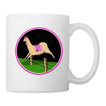 Llama sleeping - Mug - white - Right