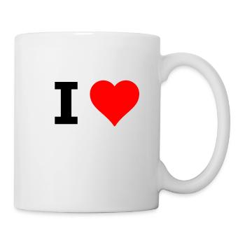 I Love ( text can be inserted as desired) I love - Mug - white - Right