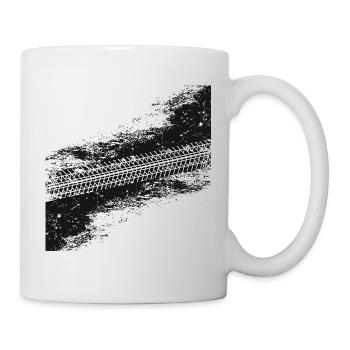 Truck,Car, Car, Tire Footprint,Accident, Limited - Mug - white - Right
