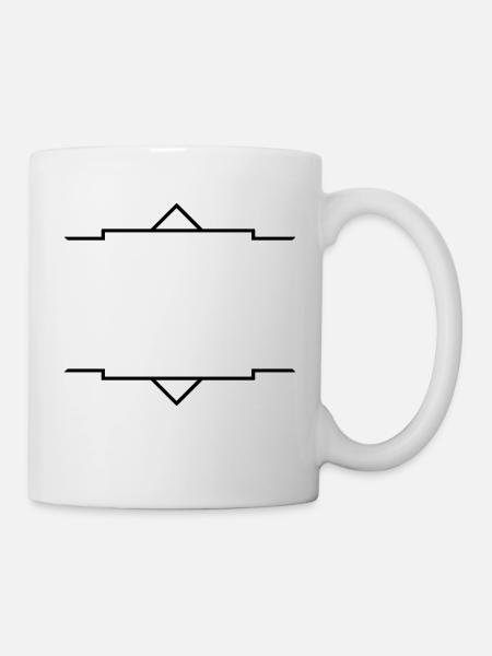 frame ornament (1c) - Tasse - Weiß