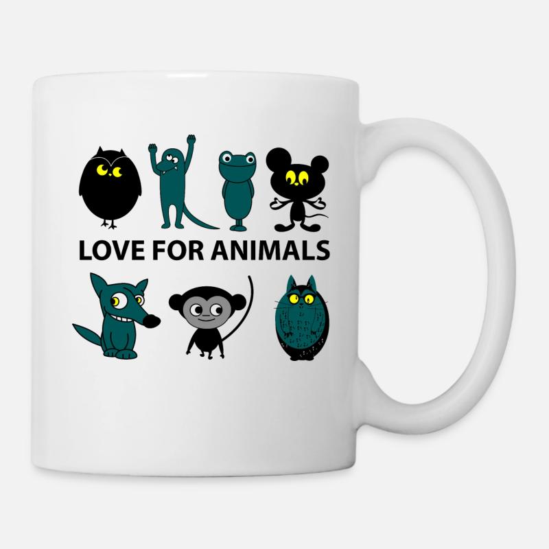 love for animals - Mug - white
