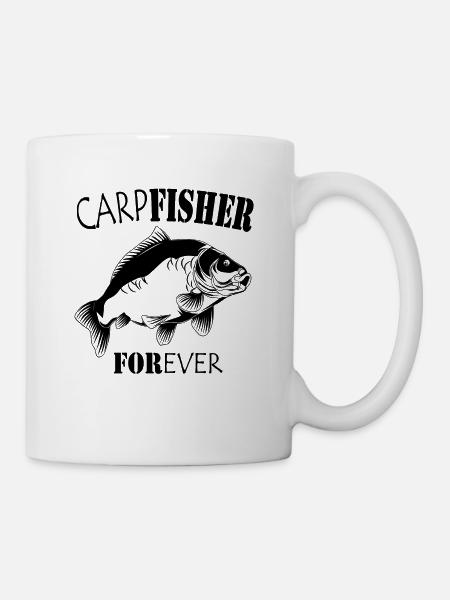Carpfisher pêche à la carpe Spiegler Schuppi - Mug blanc - blanc