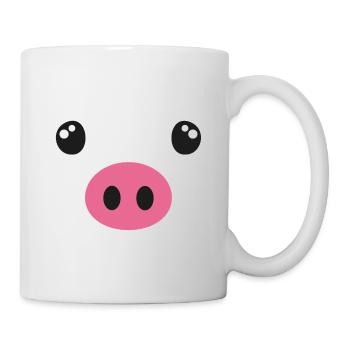 Pig costume - Mug - white - Right