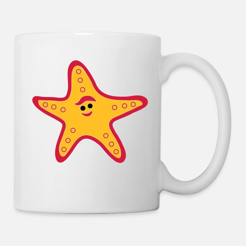 Étoile de mer - Mug blanc - blanc
