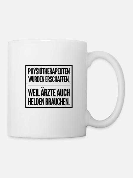 Physio Helden | Physiotherapeuten Beruf Geschenke - Tasse - Weiß