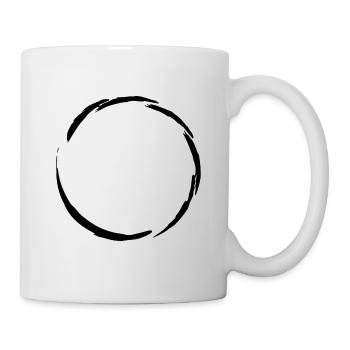 Kreis Symbol - Tasse - Weiß - Rechts