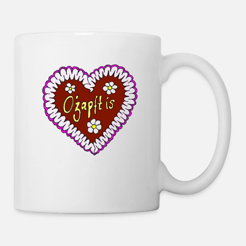 O zapft is - Tasse - Weiß