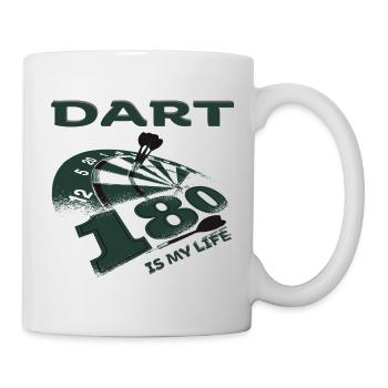 Dart Darts - Tasse - Weiß - Rechts