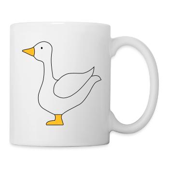 Oie toutes les couleurs - Mug blanc - blanc - Droite