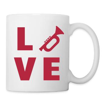 Trompette Trompettiste Musique Musicien Concert - Mug blanc - blanc - Droite