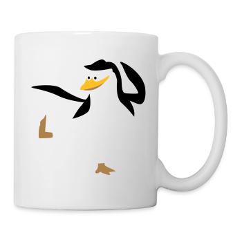 Pinguin macht Karate Sport - Tasse - Weiß - Rechts