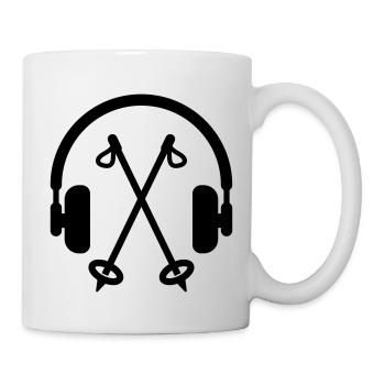 Skifahren Skifahrer Sport Ski Spieler - Tasse - Weiß - Rechts