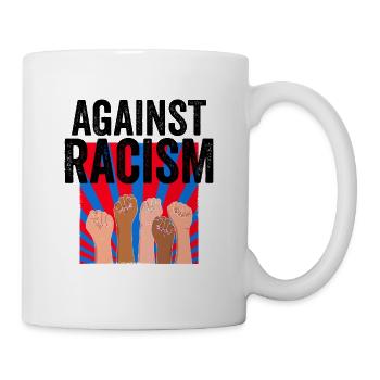 Anti racisme | Antifa contre les idées cadeaux - Mug blanc - blanc - Droite