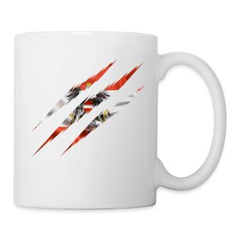 Austria scratch claws scratching cut track cracks - Mug - white - Right