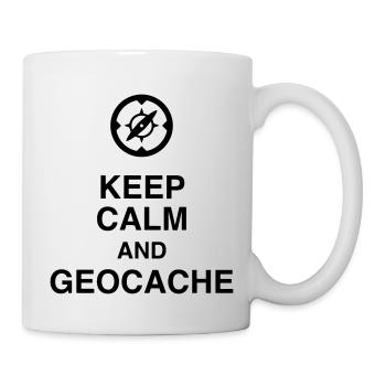 Geocaching / Geocacher / Compass / GPS - Mug - white - Right