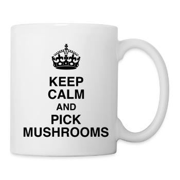 Mushroom / Champignon / Pilz / Picking - Mug - white - Right